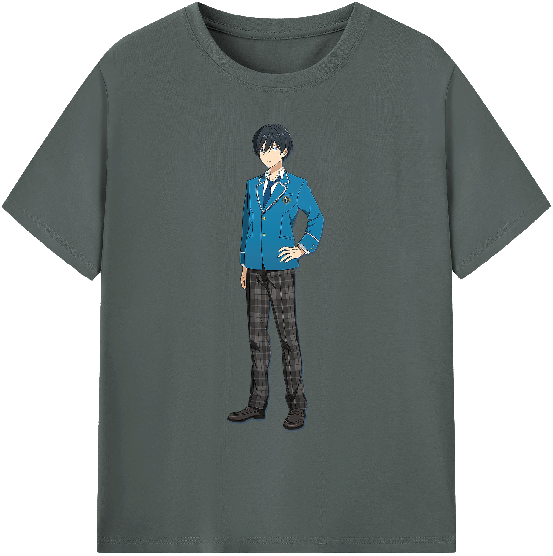 （画像用） あんさんぶるスターズ! Ensemble Stars 綿100％ メンズ半袖Tシャツ｜肌触りやわらか＆通気性